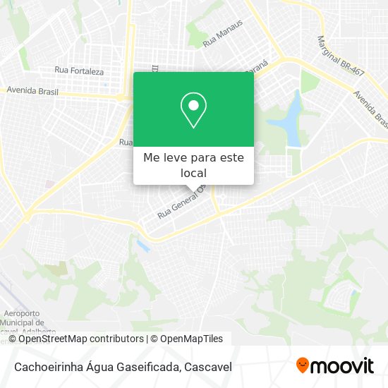 Cachoeirinha Água Gaseificada mapa
