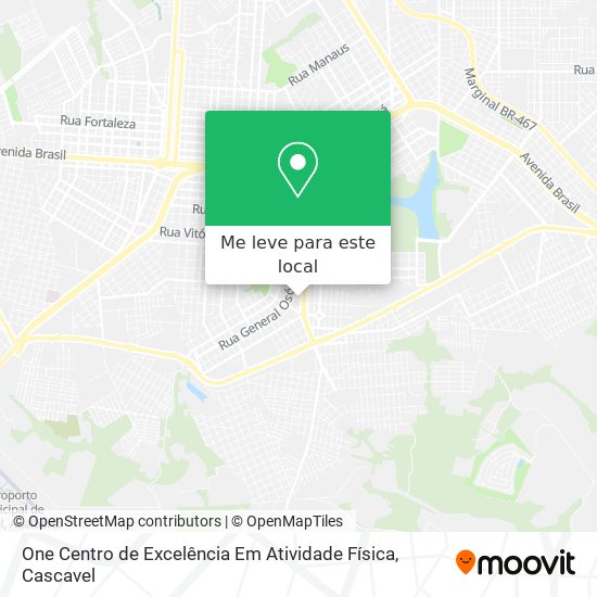 One Centro de Excelência Em Atividade Física mapa