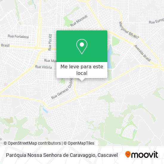 Paróquia Nossa Senhora de Caravaggio mapa