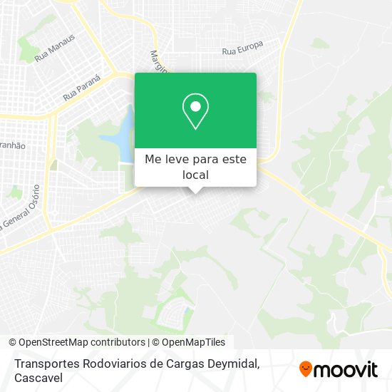 Transportes Rodoviarios de Cargas Deymidal mapa