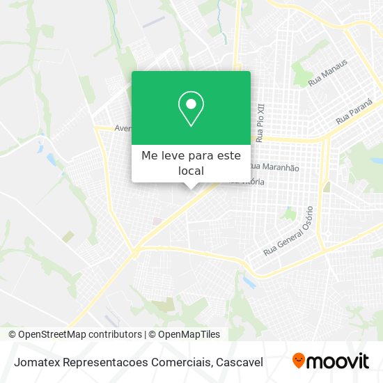 Jomatex Representacoes Comerciais mapa
