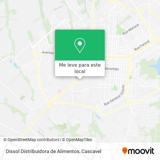 Dissol Distribuidora de Alimentos mapa