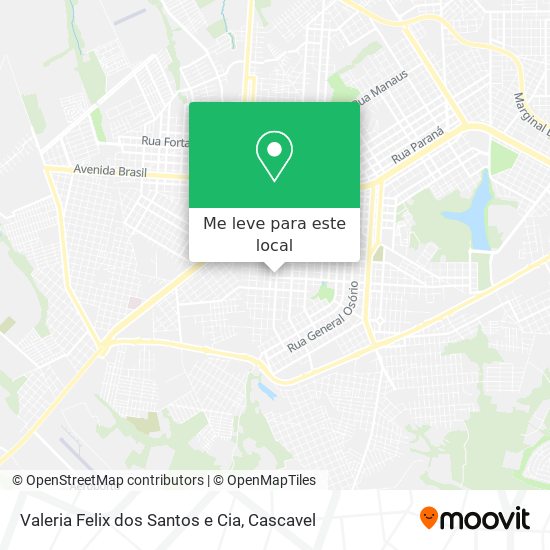 Valeria Felix dos Santos e Cia mapa