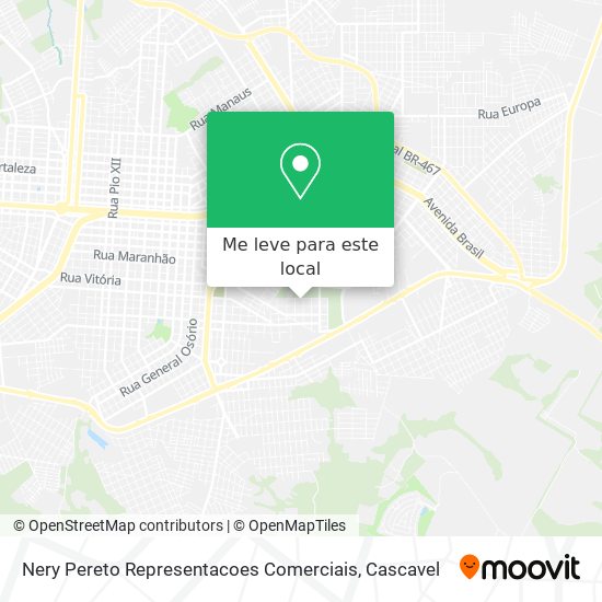 Nery Pereto Representacoes Comerciais mapa