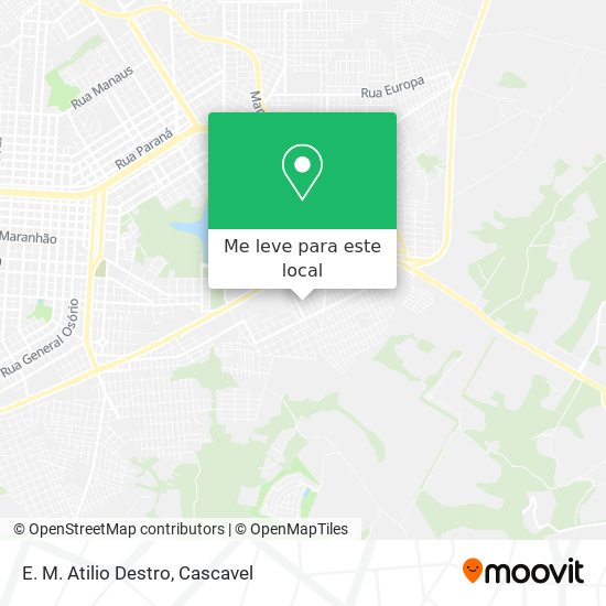 E. M. Atilio Destro mapa