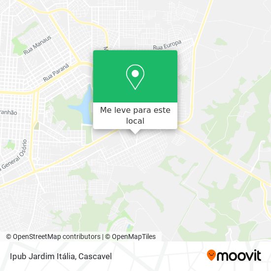 Ipub Jardim Itália mapa