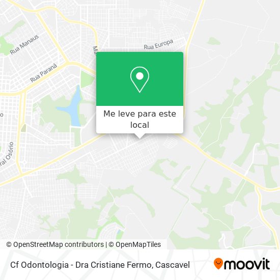 Cf Odontologia - Dra Cristiane Fermo mapa