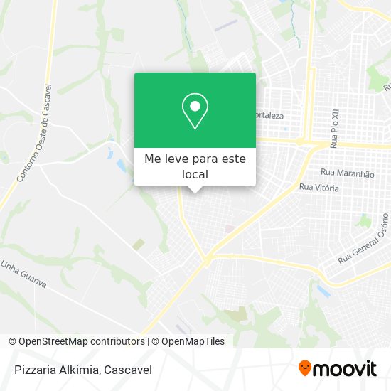 Pizzaria Alkimia mapa