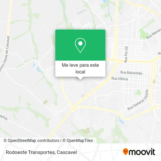 Rodoeste Transportes mapa