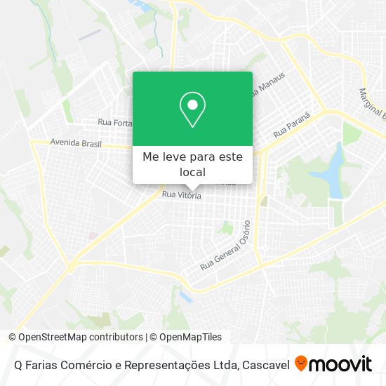 Q Farias Comércio e Representações Ltda mapa