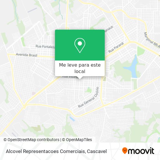 Alcovel Representacoes Comerciais mapa