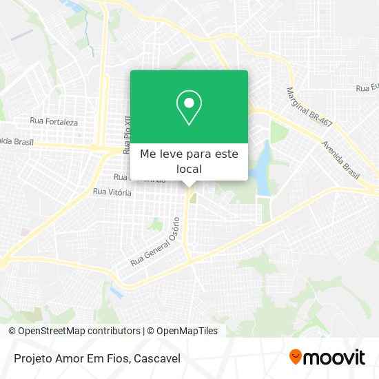 Projeto Amor Em Fios mapa