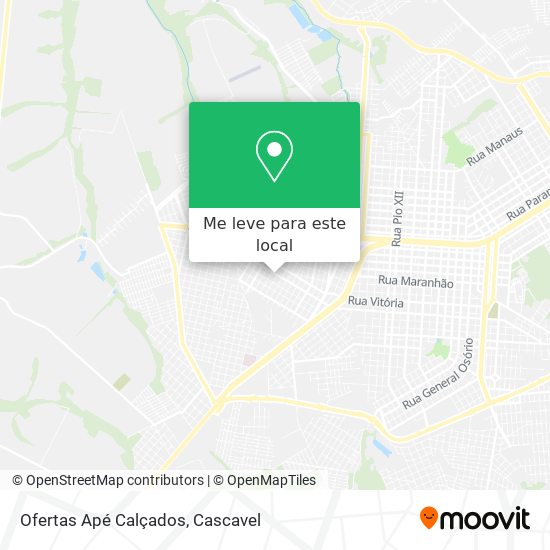 Ofertas Apé Calçados mapa