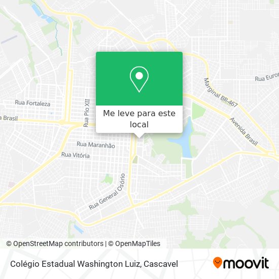 Colégio Estadual Washington Luiz mapa