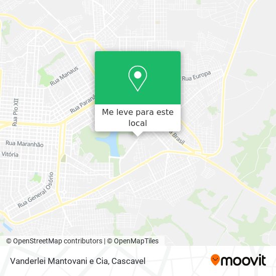 Vanderlei Mantovani e Cia mapa