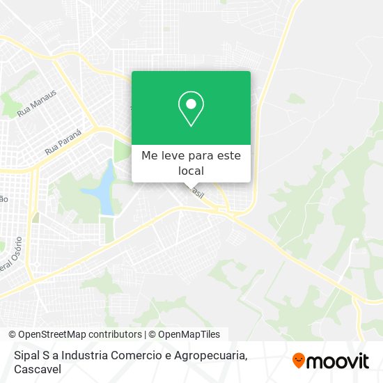 Sipal S a Industria Comercio e Agropecuaria mapa