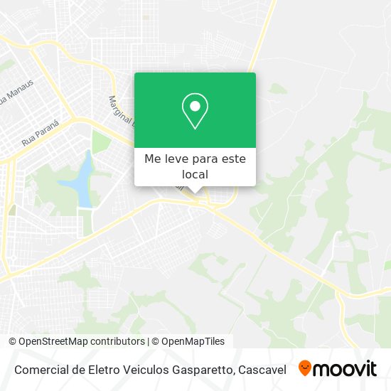 Comercial de Eletro Veiculos Gasparetto mapa