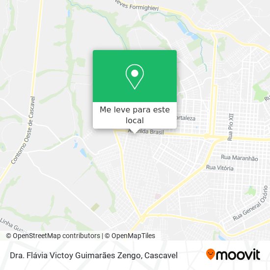 Dra. Flávia Victoy Guimarães Zengo mapa