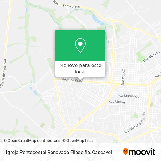 Igreja Pentecostal Renovada Filadelfia mapa