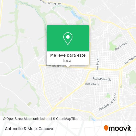 Antonello & Melo mapa