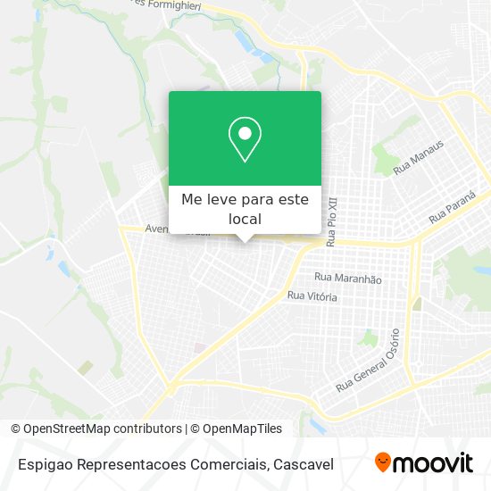 Espigao Representacoes Comerciais mapa