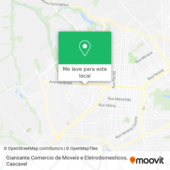 Giansante Comercio de Moveis e Eletrodomesticos mapa