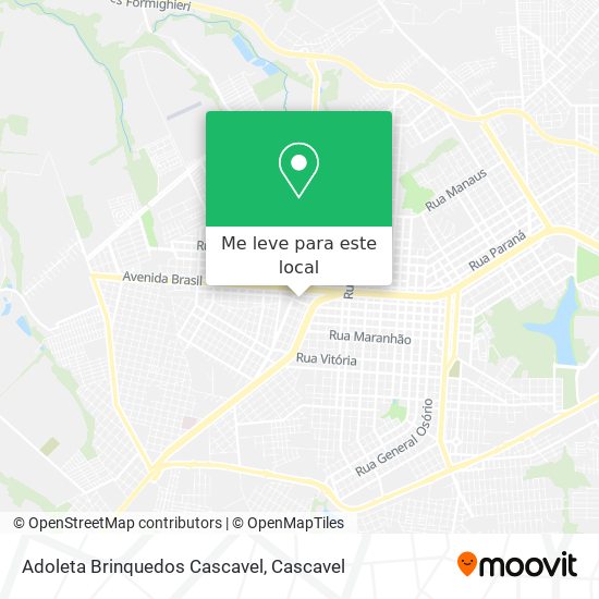 Adoleta Brinquedos Cascavel mapa