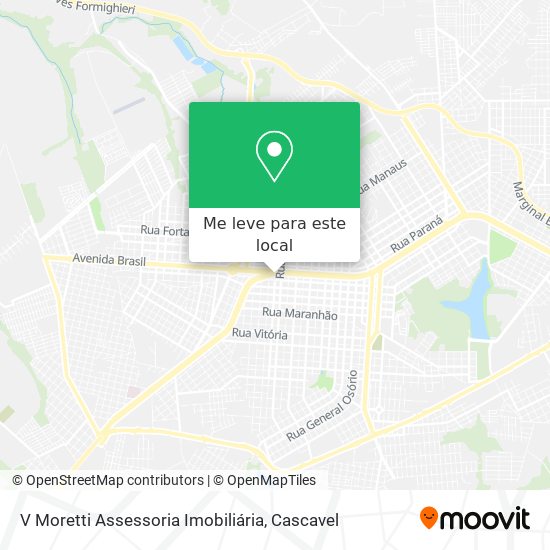 V Moretti Assessoria Imobiliária mapa