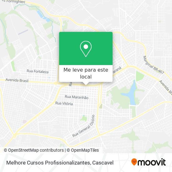 Melhore Cursos Profissionalizantes mapa