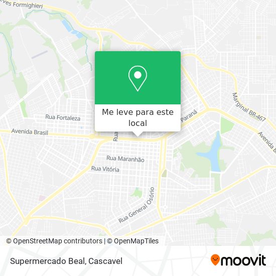 Supermercado Beal mapa