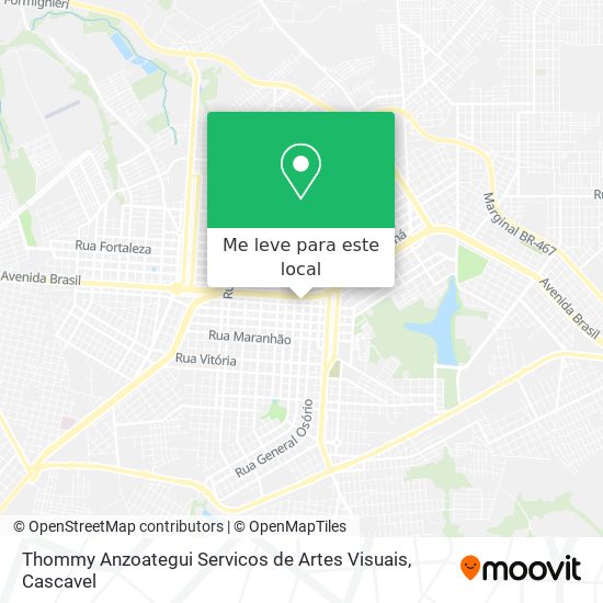 Thommy Anzoategui Servicos de Artes Visuais mapa