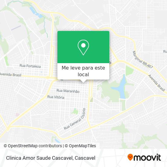 Clinica Amor Saude Cascavel mapa