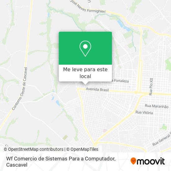Wf Comercio de Sistemas Para a Computador mapa