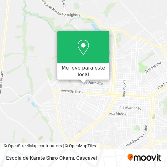 Escola de Karate Shiro Okami mapa