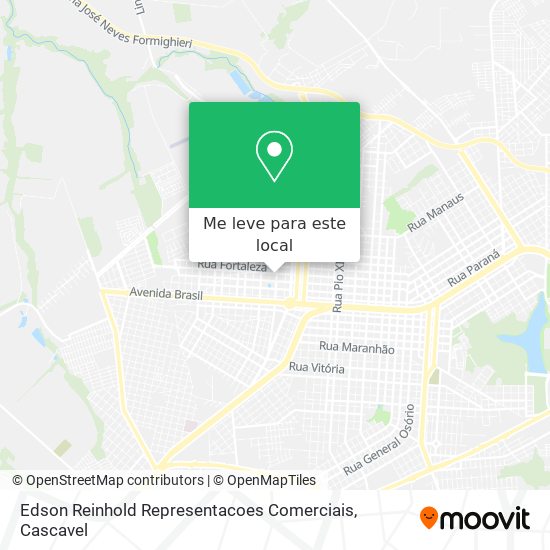 Edson Reinhold Representacoes Comerciais mapa