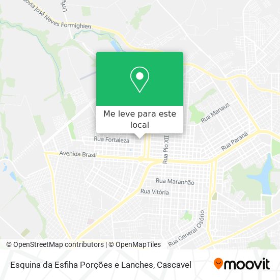 Esquina da Esfiha Porções e Lanches mapa