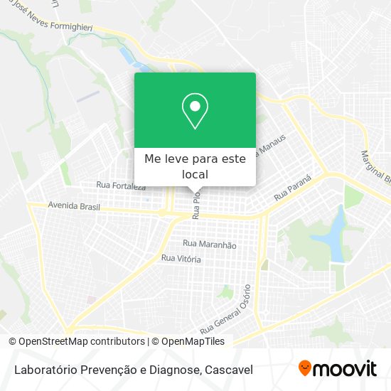 Laboratório Prevenção e Diagnose mapa
