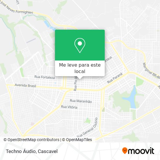 Techno Áudio mapa
