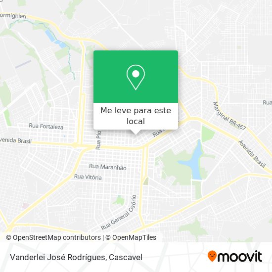 Vanderlei José Rodrígues mapa