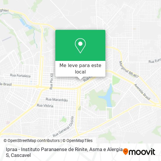 Ipraa - Instituto Paranaense de Rinite, Asma e Alergia S mapa