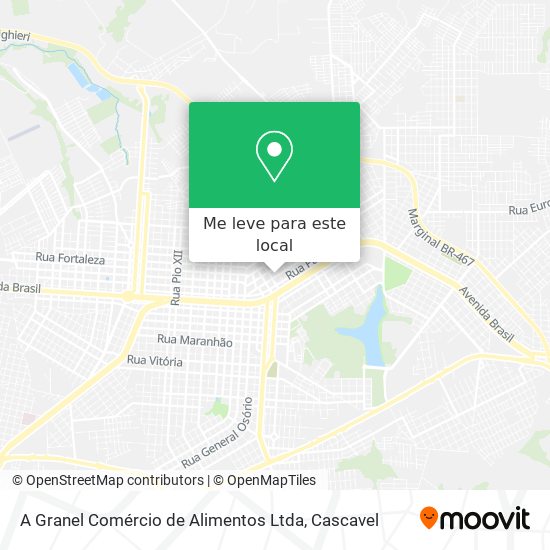 A Granel Comércio de Alimentos Ltda mapa