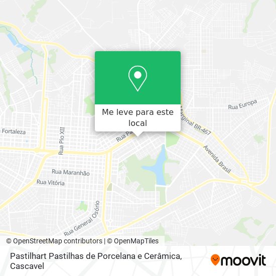 Pastilhart Pastilhas de Porcelana e Cerâmica mapa