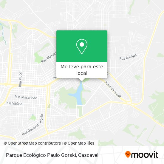 Parque Ecológico Paulo Gorski mapa