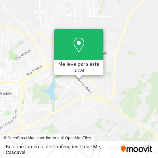 Belorini Comércio de Confecções Ltda - Me mapa