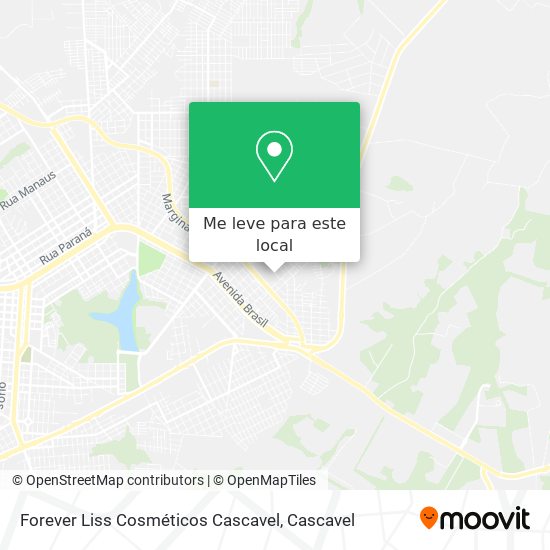 Forever Liss Cosméticos Cascavel mapa