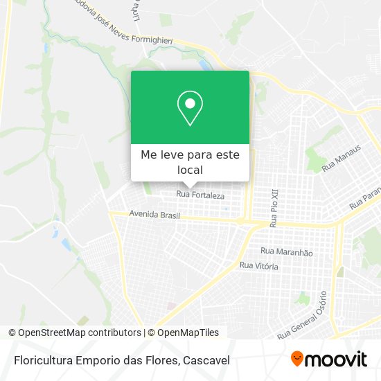 Floricultura Emporio das Flores mapa