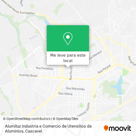 Alumiluz Industria e Comercio de Utensilios de Aluminios mapa