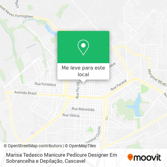 Marisa Tedesco Manicure Pedicure Designer Em Sobrancelha e Depilação mapa