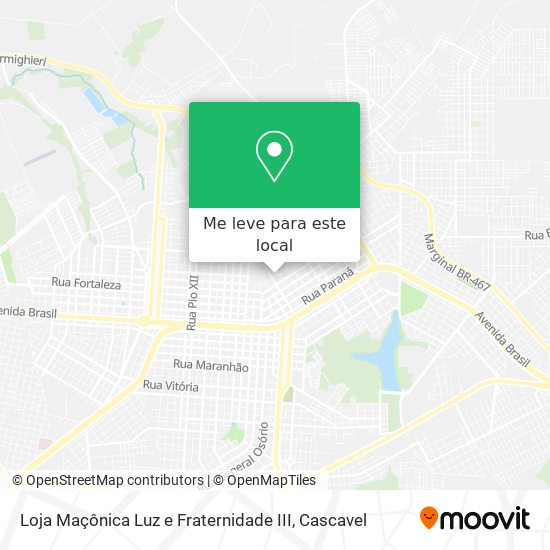 Loja Maçônica Luz e Fraternidade III mapa