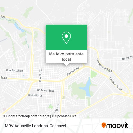 MRV Aquaville Londrina mapa